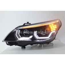 BMW E60 03-07 Projector Head Lamp with Crystal Bar ( G30 Style )